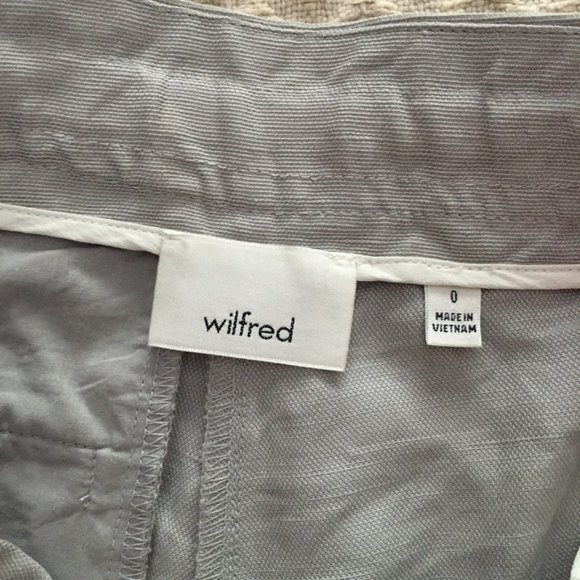 Wilfred grey Allegra linen ribbon shorts | size 0 Aritzia - Picture 8 of 10